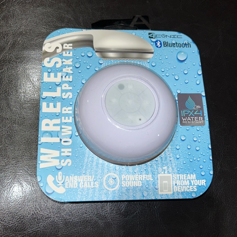 Wireless shower speaker